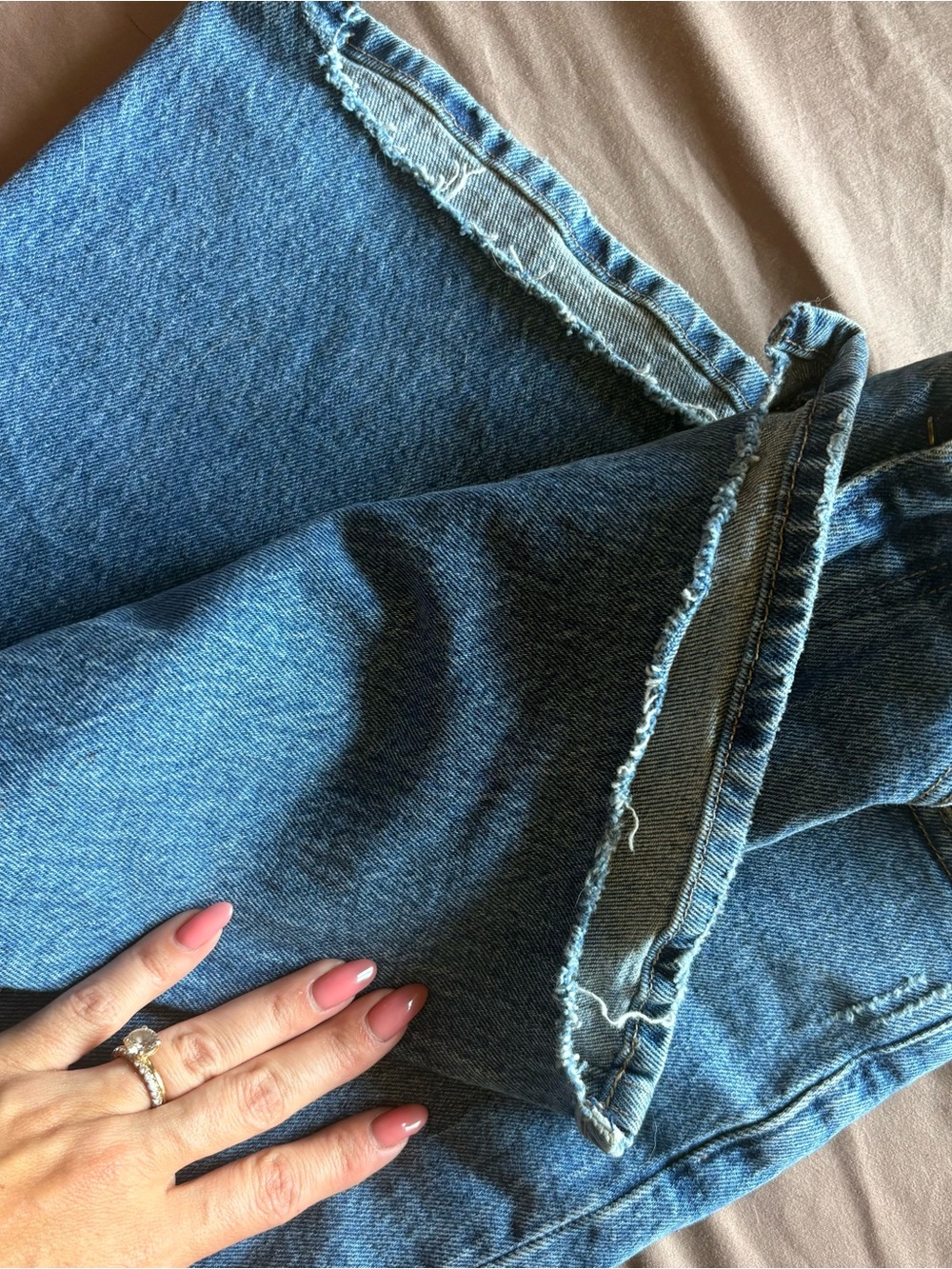 Abercrombie & Fitch Light Blue High-Rise Denim Jeans - Picture 2 of 3